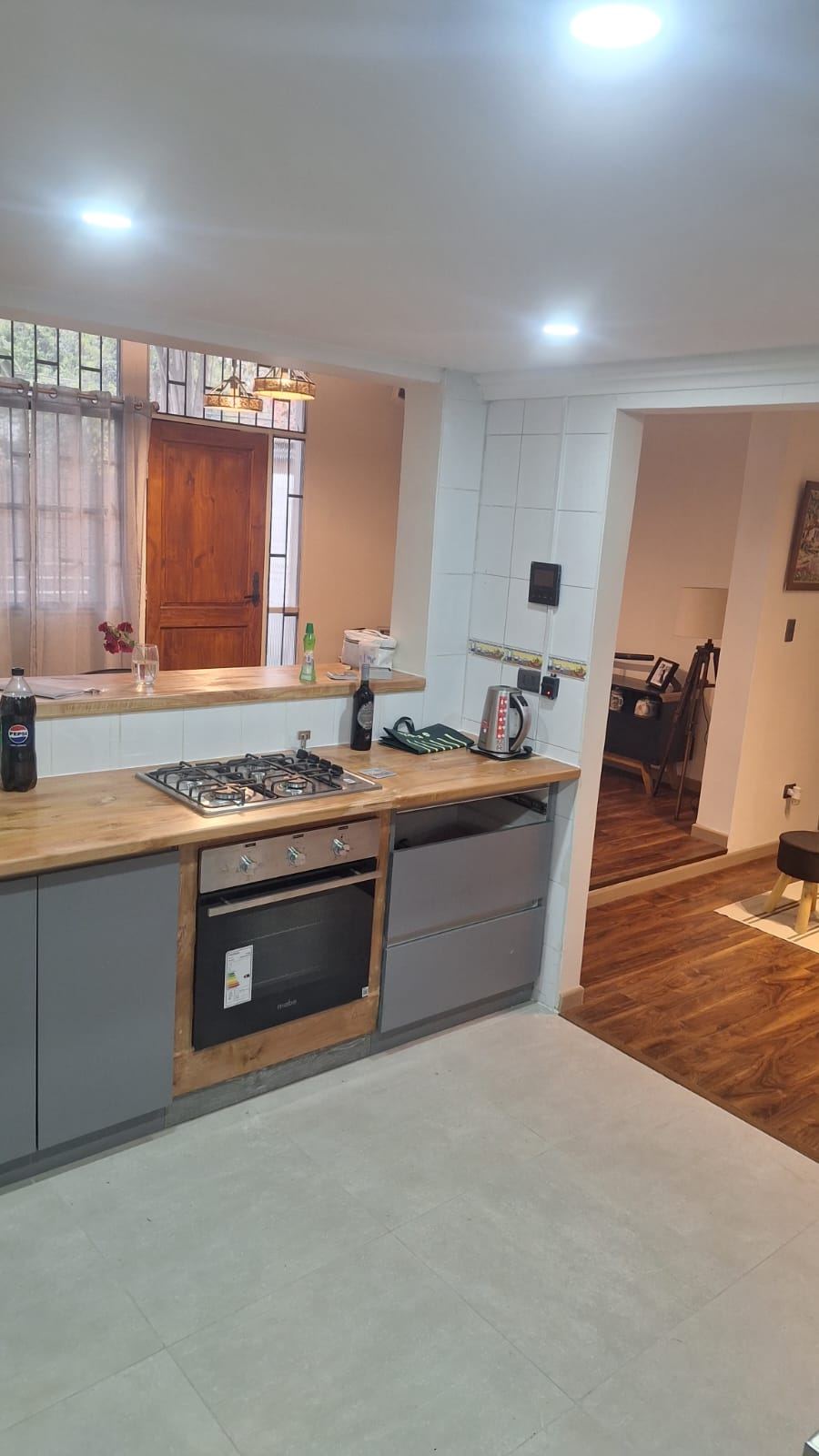 Cambio de cubierta — Cocina, Casa Batuco