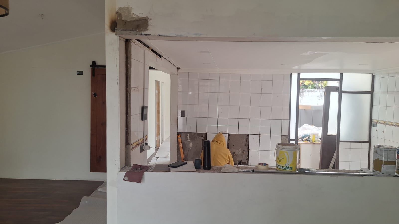 Cambio de cubierta — Cocina, Casa Batuco
